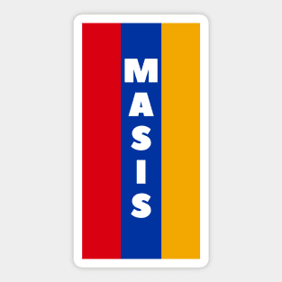 Masis City in Armenian Flag Vertical Sticker